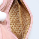 GUCCI Shoulder Bag Suede Pink Gold 001 3386 1705 Auth gh1825-23