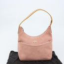 GUCCI Shoulder Bag Suede Pink Gold 001 3386 1705 Auth gh1825-26