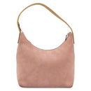 GUCCI Shoulder Bag Suede Pink Gold 001 3386 1705 Auth gh1825-3