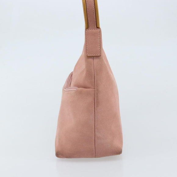 GUCCI Shoulder Bag Suede Pink Gold 001 3386 1705 Auth gh1825