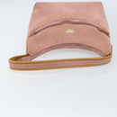 GUCCI Shoulder Bag Suede Pink Gold 001 3386 1705 Auth gh1825-7