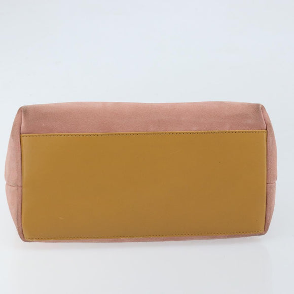 GUCCI Shoulder Bag Suede Pink Gold 001 3386 1705 Auth gh1825
