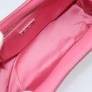 Miu Miu Chain Shoulder Bag Patent leather Pink Silver Auth gh1826-11