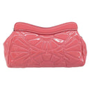 Miu Miu Chain Shoulder Bag Patent leather Pink Silver Auth gh1826-13