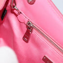 Miu Miu Chain Shoulder Bag Patent leather Pink Silver Auth gh1826-21