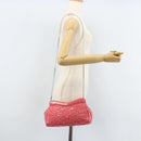 Miu Miu Chain Shoulder Bag Patent leather Pink Silver Auth gh1826-23