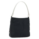 PRADA Shoulder Bag Nylon Black Silver Auth gh1829-1