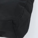PRADA Shoulder Bag Nylon Black Silver Auth gh1829-10