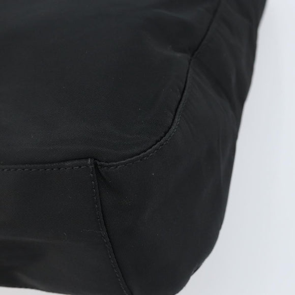 PRADA Shoulder Bag Nylon Black Silver Auth gh1829