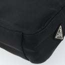 PRADA Shoulder Bag Nylon Black Silver Auth gh1829-12