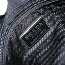 PRADA Shoulder Bag Nylon Black Silver Auth gh1829-15