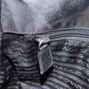 PRADA Shoulder Bag Nylon Black Silver Auth gh1829-19