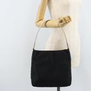 PRADA Shoulder Bag Nylon Black Silver Auth gh1829-24