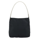 PRADA Shoulder Bag Nylon Black Silver Auth gh1829-3