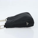 PRADA Shoulder Bag Nylon Black Silver Auth gh1829-5
