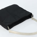 PRADA Shoulder Bag Nylon Black Silver Auth gh1829-6