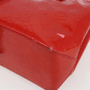 LOUIS VUITTON Monogram Vernis Reade PM Hand Bag Red Rouge M91088 LV Auth gh1831-12