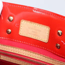 LOUIS VUITTON Monogram Vernis Reade PM Hand Bag Red Rouge M91088 LV Auth gh1831-14
