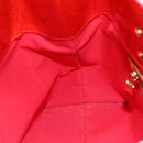 LOUIS VUITTON Monogram Vernis Reade PM Hand Bag Red Rouge M91088 LV Auth gh1831-17