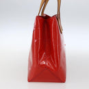 LOUIS VUITTON Monogram Vernis Reade PM Hand Bag Red Rouge M91088 LV Auth gh1831-4