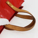 LOUIS VUITTON Monogram Vernis Reade PM Hand Bag Red Rouge M91088 LV Auth gh1831-7