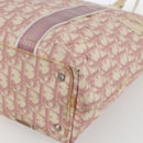 Christian Dior Trotter Canvas Tote Bag PVC Pink Silver Auth gh1833-10