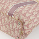 Christian Dior Trotter Canvas Tote Bag PVC Pink Silver Auth gh1833-12