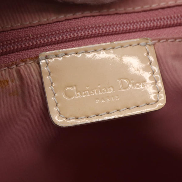 Christian Dior Trotter Canvas Tote Bag PVC Pink Silver Auth gh1833