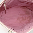Christian Dior Trotter Canvas Tote Bag PVC Pink Silver Auth gh1833-15