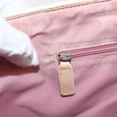 Christian Dior Trotter Canvas Tote Bag PVC Pink Silver Auth gh1833-18