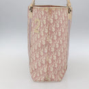 Christian Dior Trotter Canvas Tote Bag PVC Pink Silver Auth gh1833-5