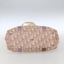 Christian Dior Trotter Canvas Tote Bag PVC Pink Silver Auth gh1833-9