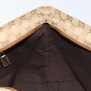 GUCCI GG Canvas Hand Bag Beige Gold 131228 Auth gh1835-18