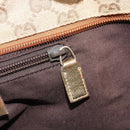 GUCCI GG Canvas Hand Bag Beige Gold 131228 Auth gh1835-20