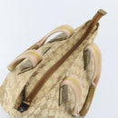 GUCCI GG Canvas Hand Bag Beige Gold 131228 Auth gh1835-6