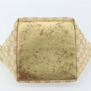 GUCCI GG Canvas Hand Bag Beige Gold 131228 Auth gh1835-9