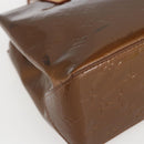 LOUIS VUITTON Monogram Vernis Reade PM Hand Bag Bronze M91146 LV Auth gh1836-11