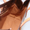 LOUIS VUITTON Monogram Vernis Reade PM Hand Bag Bronze M91146 LV Auth gh1836-16