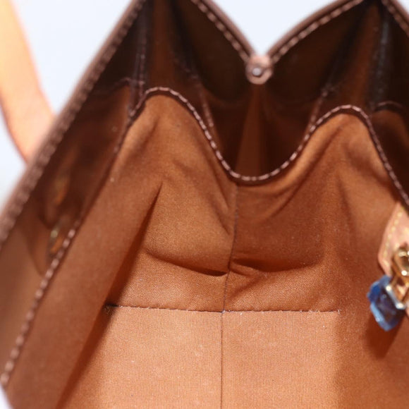 LOUIS VUITTON Monogram Vernis Reade PM Hand Bag Bronze M91146 LV Auth gh1836