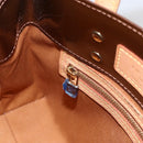 LOUIS VUITTON Monogram Vernis Reade PM Hand Bag Bronze M91146 LV Auth gh1836-18