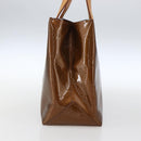LOUIS VUITTON Monogram Vernis Reade PM Hand Bag Bronze M91146 LV Auth gh1836-4