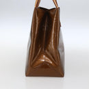 LOUIS VUITTON Monogram Vernis Reade PM Hand Bag Bronze M91146 LV Auth gh1836-5