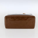 LOUIS VUITTON Monogram Vernis Reade PM Hand Bag Bronze M91146 LV Auth gh1836-9