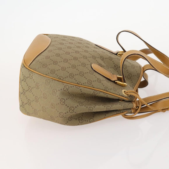 GUCCI GG Canvas Tote Bag 2way Beige Gold 000 2854 0282 Auth gh1838