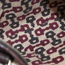 GUCCI GG Canvas Web Sherry Line Shoulder Bag Beige Gold Red 144388 Auth gh1840-11