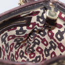 GUCCI GG Canvas Web Sherry Line Shoulder Bag Beige Gold Red 144388 Auth gh1840-18