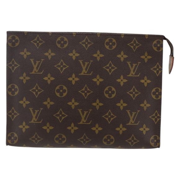 LOUIS VUITTON Monogram Poche Toilette 26 Pouch M47542 LV Auth gh1841