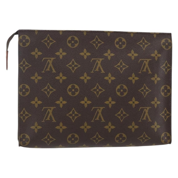 LOUIS VUITTON Monogram Poche Toilette 26 Pouch M47542 LV Auth gh1841