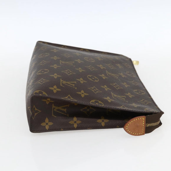 LOUIS VUITTON Monogram Poche Toilette 26 Pouch M47542 LV Auth gh1841