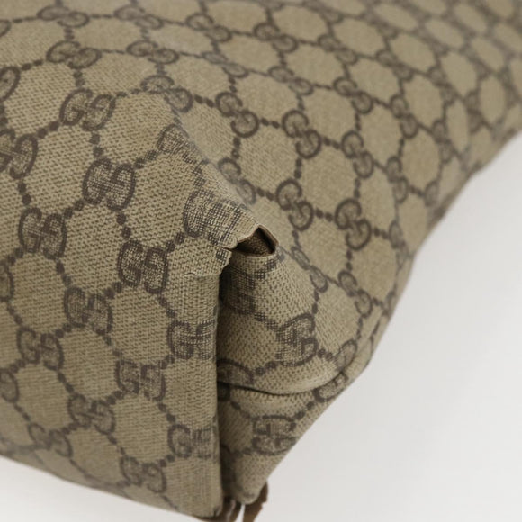 GUCCI GG Supreme Web Sherry Line Bag PVC Beige Gold 002 123 6487 Auth gh1842